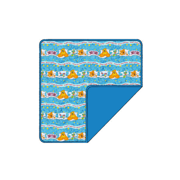 Blue House Bear Blanket
