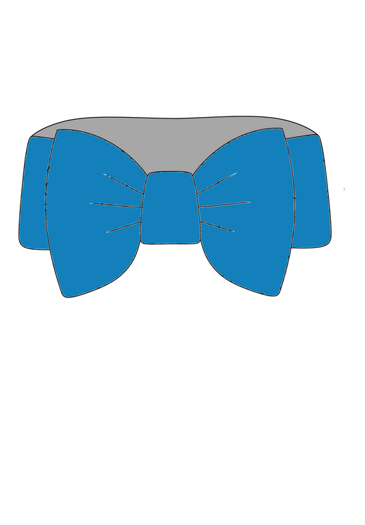 Blue House Bear Bow